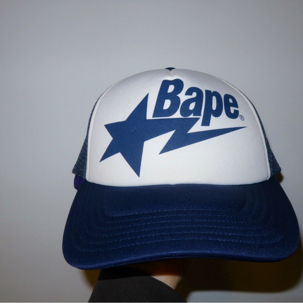 Bathing Ape Star Mesh Cap Navy